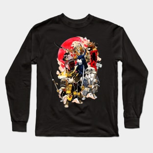 Seven samurai dog Long Sleeve T-Shirt